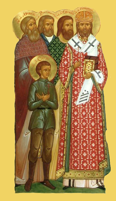 Sshchmchch. Hermohen Dolhanov iep. Tobolskyy YEfrem Dolhanov Mykhail Makarov i Petro Korelin presvitery ta mch. Konstantyn Miniatov
